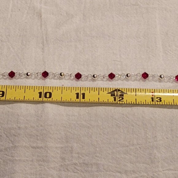 Crystal and Sterling Silver Necklace and Earrings Set - Picture 5 of 9